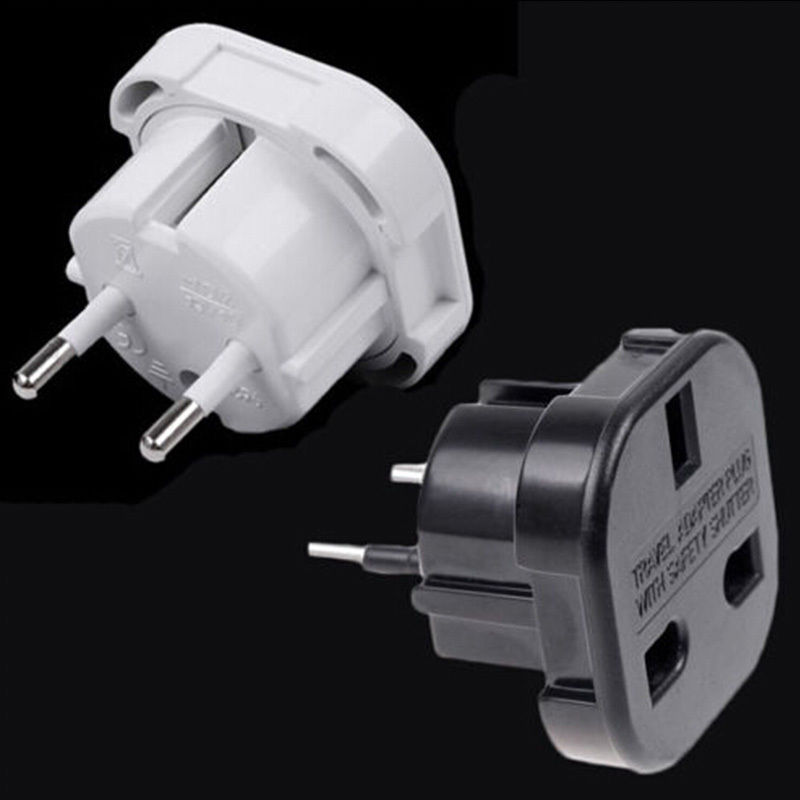 Portable Power Charging Converter Adapter UK Travel to EU Plug