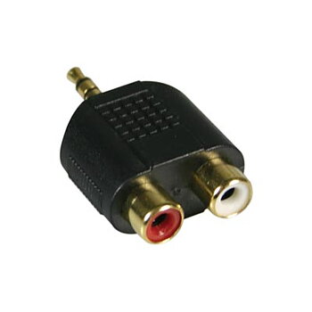 Multmedia Adapter, Konverter, 2xRCA ho till 3,5mm ha