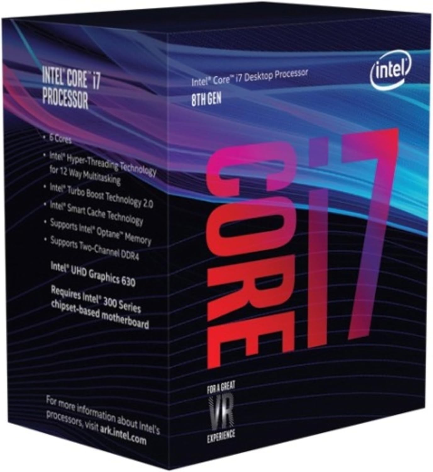 (i7-8700) Intel Core™ i7-8700, Socket 1151 Box,12M Cache, up to 4.60 GHz, inbyggt Intel UHD Graphics 630 (Begagnad & Testat)