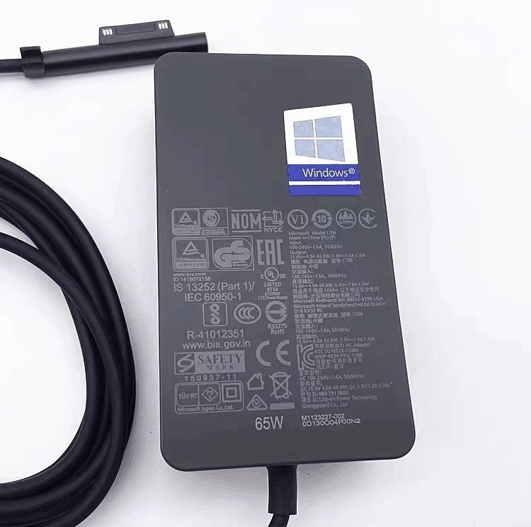 (M1123227-006) Original Microsoft Surface 65W Power Supply, AC Laddare 65W