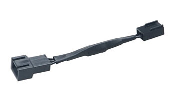 Akasa Hastighetsreduceringskabel för fläktar, 8cm, 20% reduktion, 3pin, svart