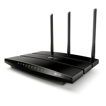 TP-Link Trådlös Mesh Wifi Router, Dual Band Router, AC1750, Full Gigabit,Svart