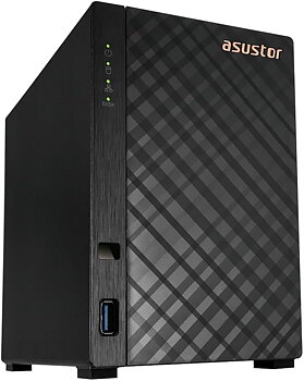 ASUSTOR AS1202T 2 Bay NAS Realtek RTD1619B 2.5GbE Port 1GB DDR4 Three USB 3.0 (utan diskar)
