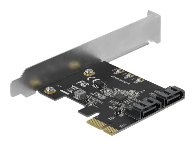 (B/N70137 )Delock - Kontrollerkort - 2 Kanal - SATA 6Gb/s - låg profil - PCIe 3.0