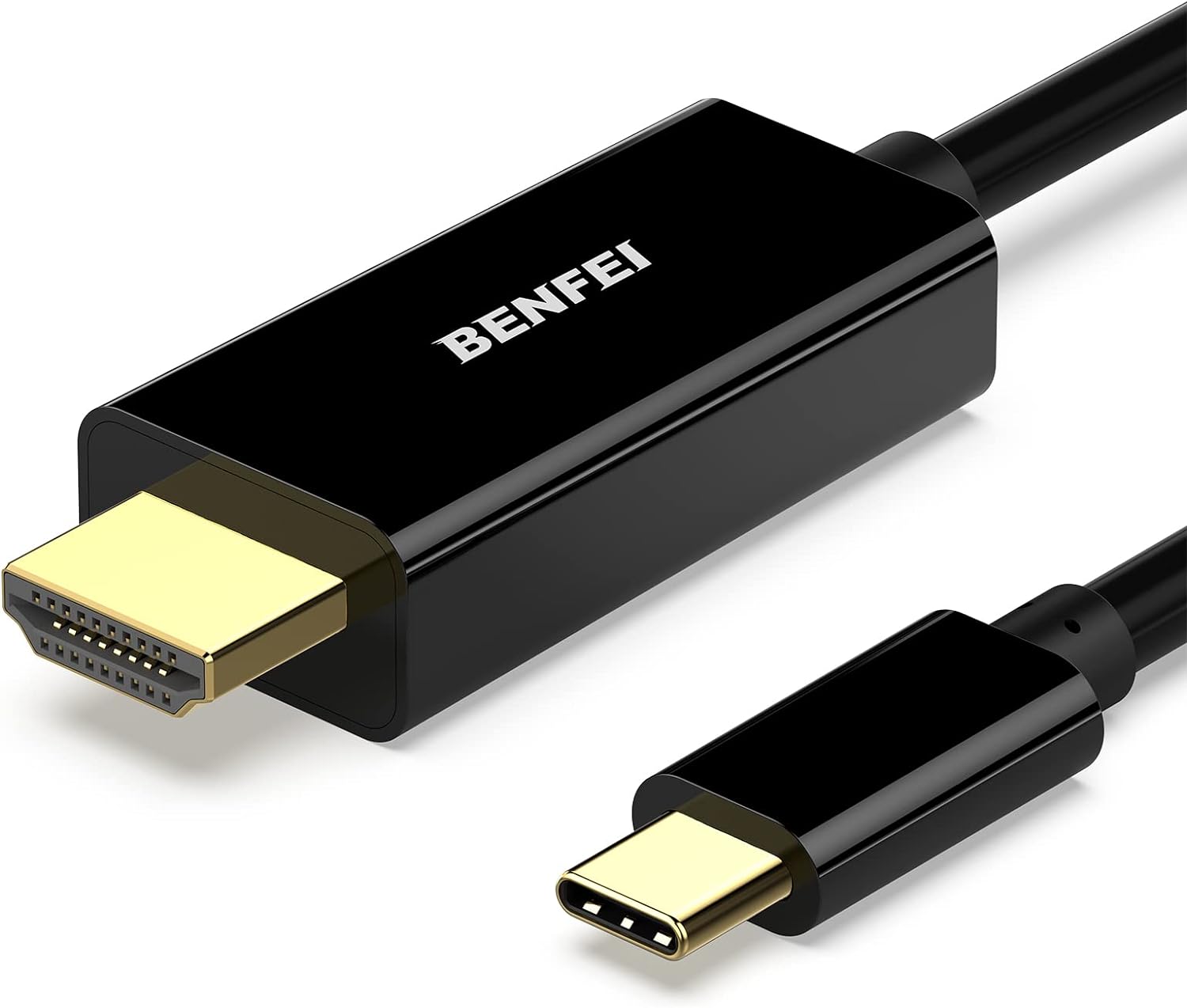 BENFEI USB C (Thunderbolt 3) till HDMI 4K UHD 3M-kabel, USB 3.1, USB-C till  HDMI  hane till hane guldpläterad sladd