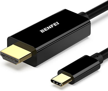 BENFEI USB C (Thunderbolt 3) till HDMI 4K UHD 3M-kabel, USB 3.1, USB-C till  HDMI  hane till hane guldpläterad sladd