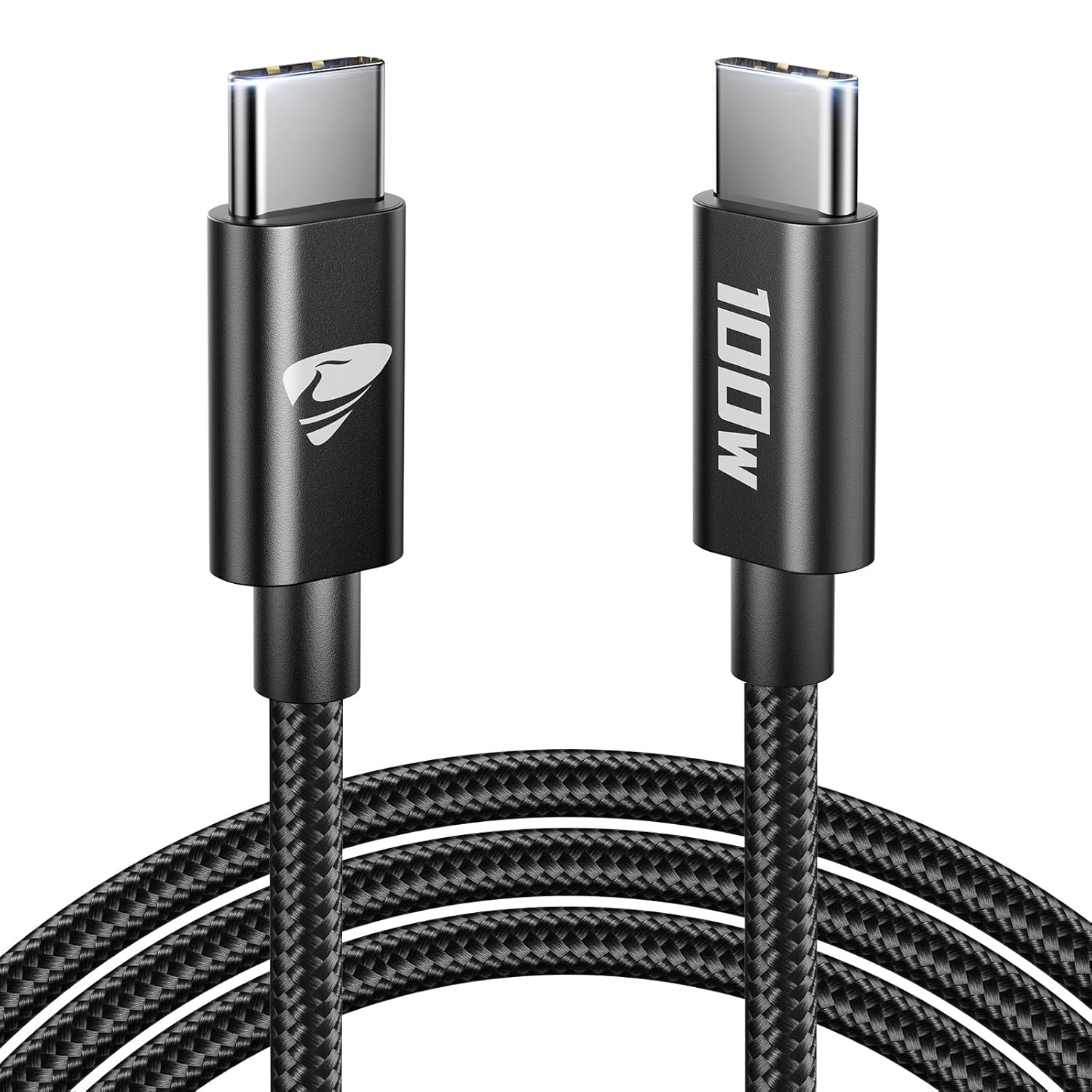 (B0CMTBLGZ6 )USB-C Kabel 100 W [2 m] Snabbladdningskabel Nylon Typ C för iPhone 15 Pro Max, MacBook Pro/Air, Samsung S24/S23/S22/S21, iPad Pro