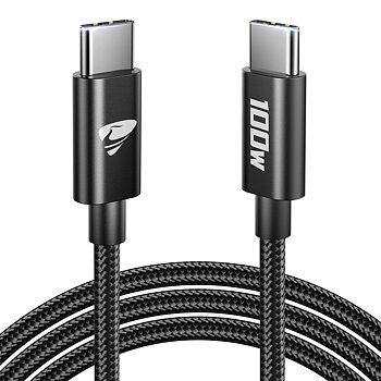 (B0CMTBLGZ6 )USB-C Kabel 100 W [2 m] Snabbladdningskabel Nylon Typ C för iPhone 15 Pro Max, MacBook Pro/Air, Samsung S24/S23/S22/S21, iPad Pro