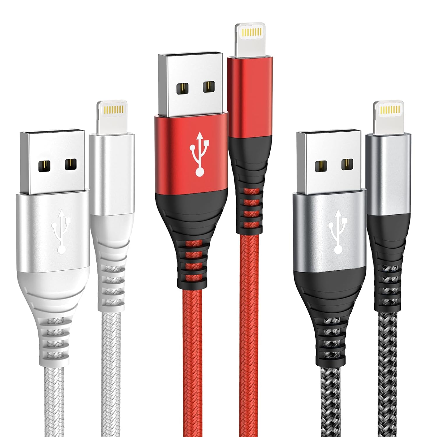 (B0CSYBX587) IDISON Lightning kabel(Lightning till USB) för iPhone 2M