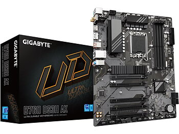 Gigabyte B760 DS3H AX Moderkort LGA 1700, ATX, DDR5, 1x PCIe 4.0, 2x M.2