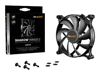 Be Quiet Shadow Wings 2, 140mm PWM High 140X140 mm Case Fan