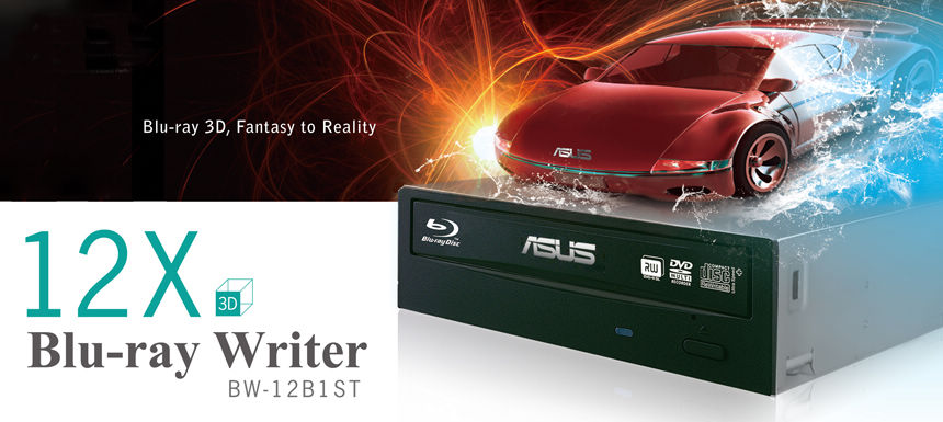 ASUS BW-12B1ST, Blu-Ray Writer SATA, Brännare & Läsare( Begagand, Full fungerande