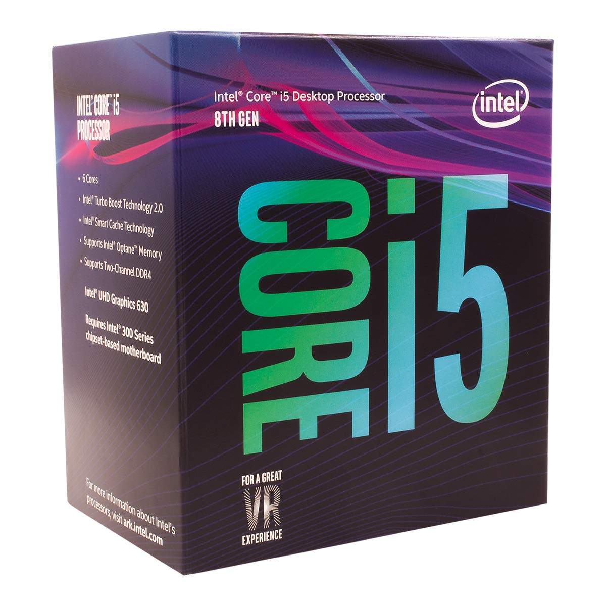 Intel Core i5-8400 Coffee Lake CPU - 6 kärnor 2,8 GHz - Intel LGA1151 - Intel Boxed