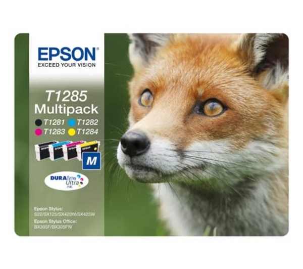 Epson T1285 Multipack - svart, gul, cyan , magenta