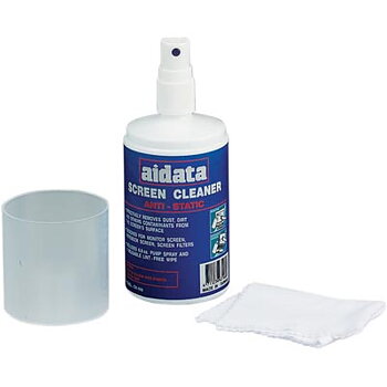 aidata CK008, Antistatisk skärmrengöring, SprayFlaska och Duk