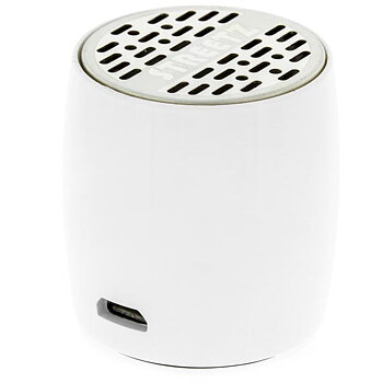 STREETZ minihögtalare med Bluetooth och inbyggt 300mAh Li-Ion batteri, högtalartelefon, 3W, vit