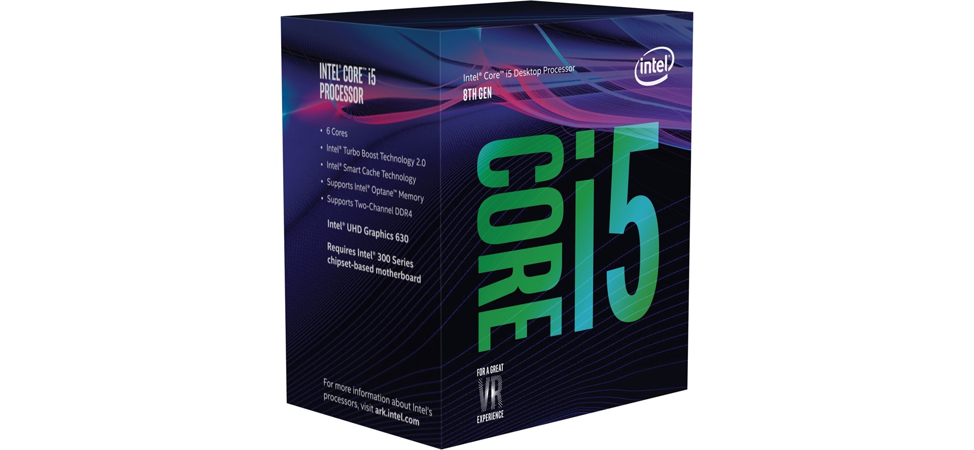 Intel® Core™ i5-8400 Processor Socket 1151, 6-Core, 6-Thread, 2,8/4Ghz