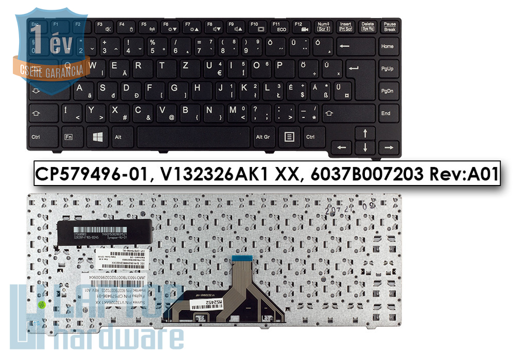 Orignal Laptop Keyboard For Fujitsu Lifebook UH552 CP579496-01 V132326AK1 6037B0070203, (Använt)