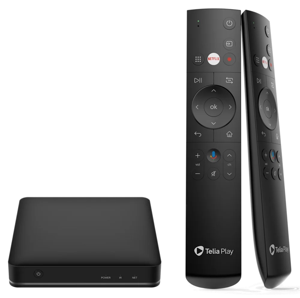 Telia Play Hub TV BOX Fjärr med siffror