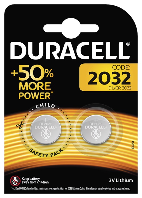 Duracell KNAPPCELLSBATTERI CR2032 3V