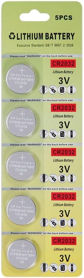 Batteri Lithium Cell CR2032  3V, 5 Pack