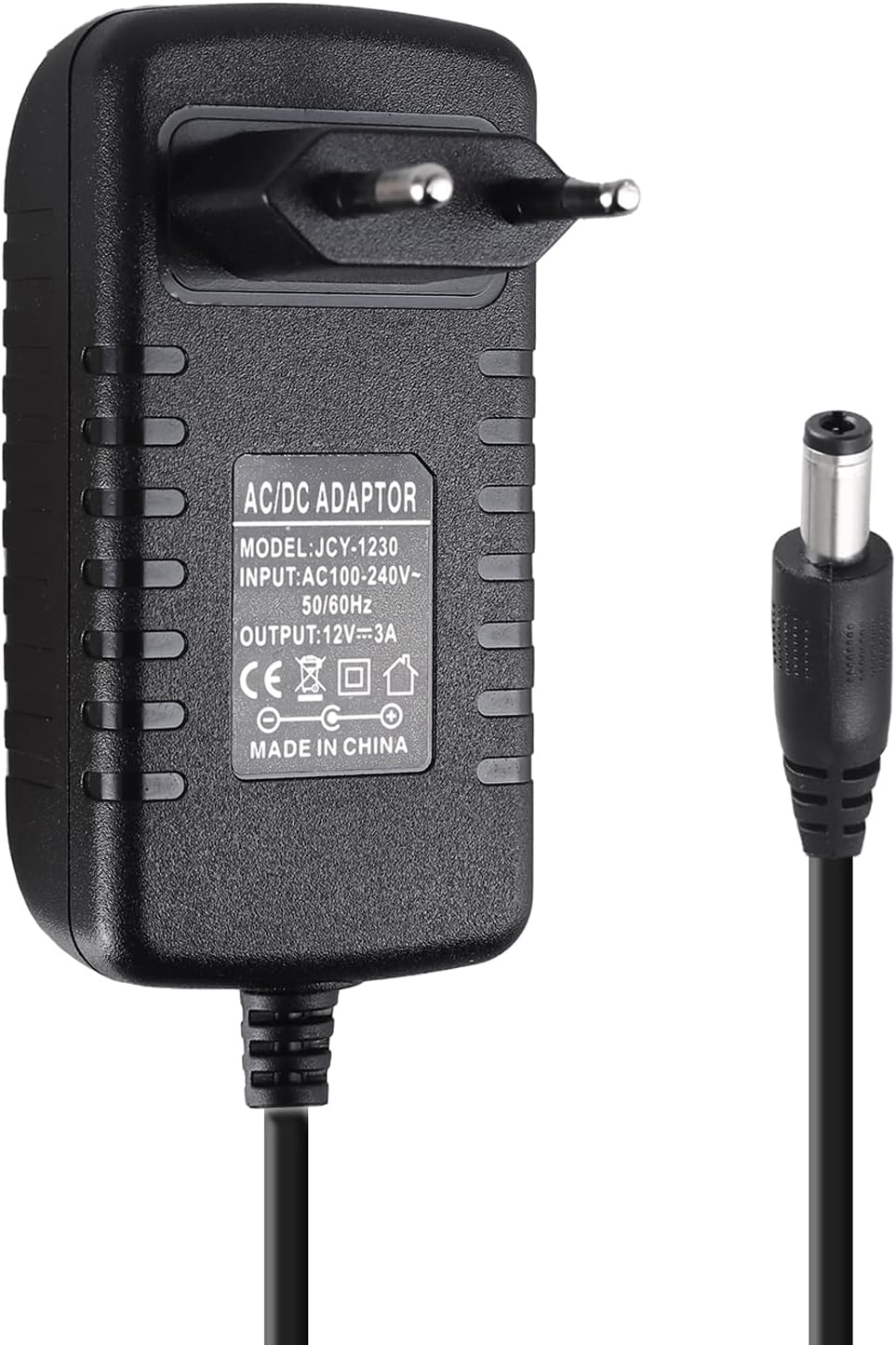 (X001Y0ZCZB) 12V 3A Nätadapter Universaltransformator AC 100-240V Till DC 12V 3A 36W Adapter Switchad Nätadapter Euro-kontakt Nätadapter För LED-ljusslingor, Routrar, Ljuskedjor