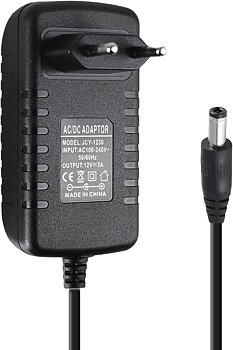 (X001Y0ZCZB) 12V 3A Nätadapter Universaltransformator AC 100-240V Till DC 12V 3A 36W Adapter Switchad Nätadapter Euro-kontakt Nätadapter För LED-ljusslingor, Routrar, Ljuskedjor