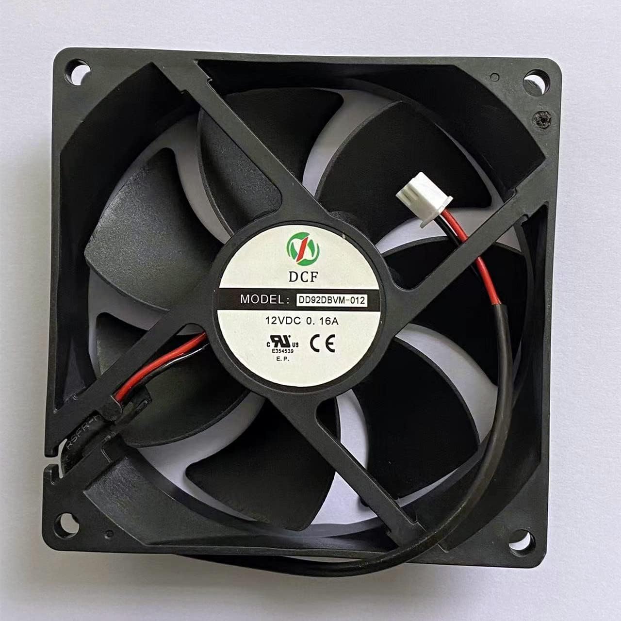 (DD92DBVM-012) fläkt DD92DBVM-012 DC12V 0.16A 90X90X25 9CM kylfläkt, två pins kontaktdon