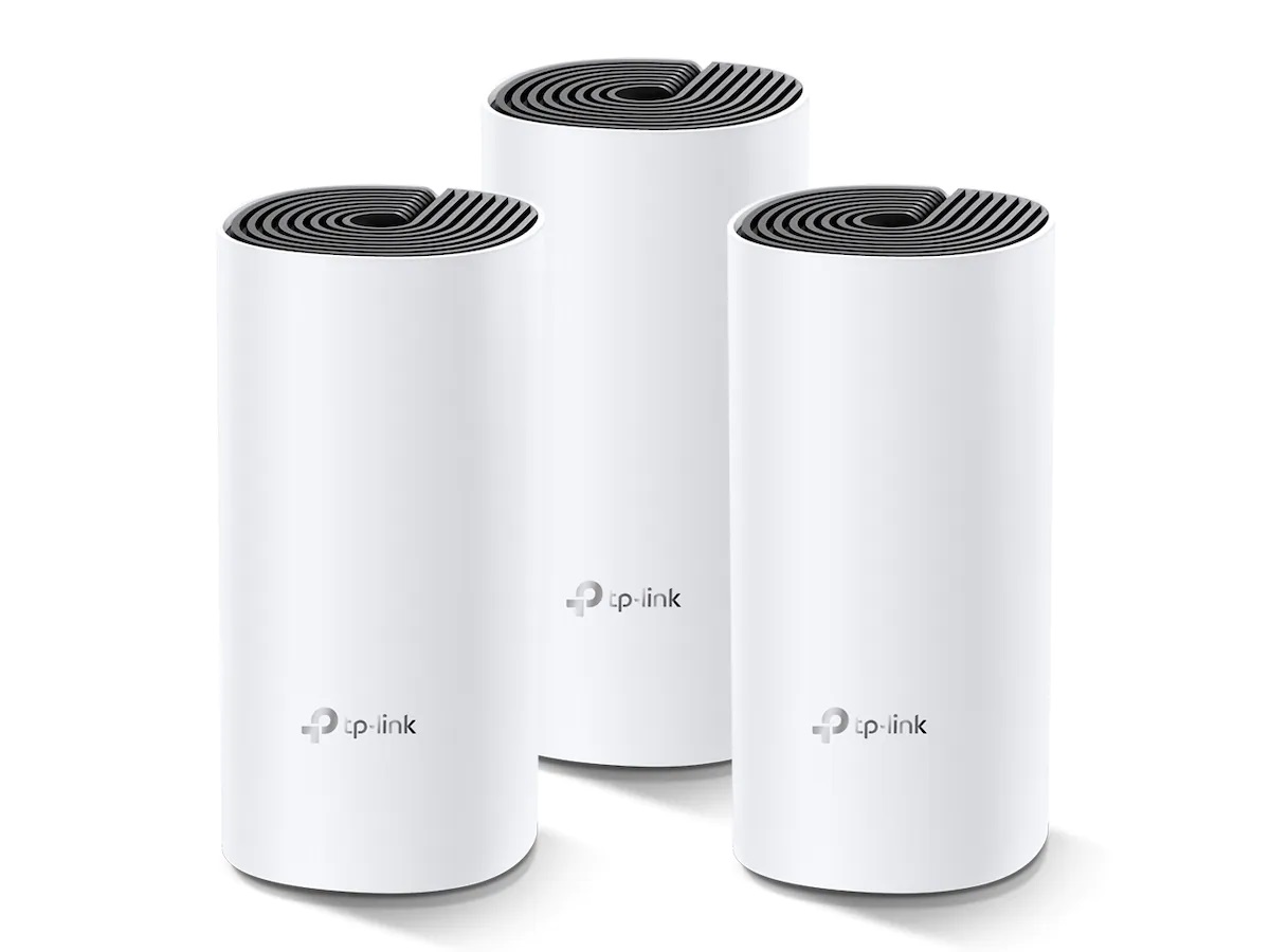 TP-Link Deco M4 Mesh System, 3 noder, AC1200, Dual-band, 2x Gigabit WAN/LAN