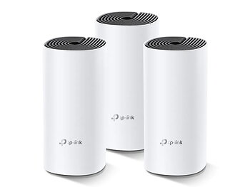 TP-Link Deco M4 Mesh System, 3 noder, AC1200, Dual-band, 2x Gigabit WAN/LAN