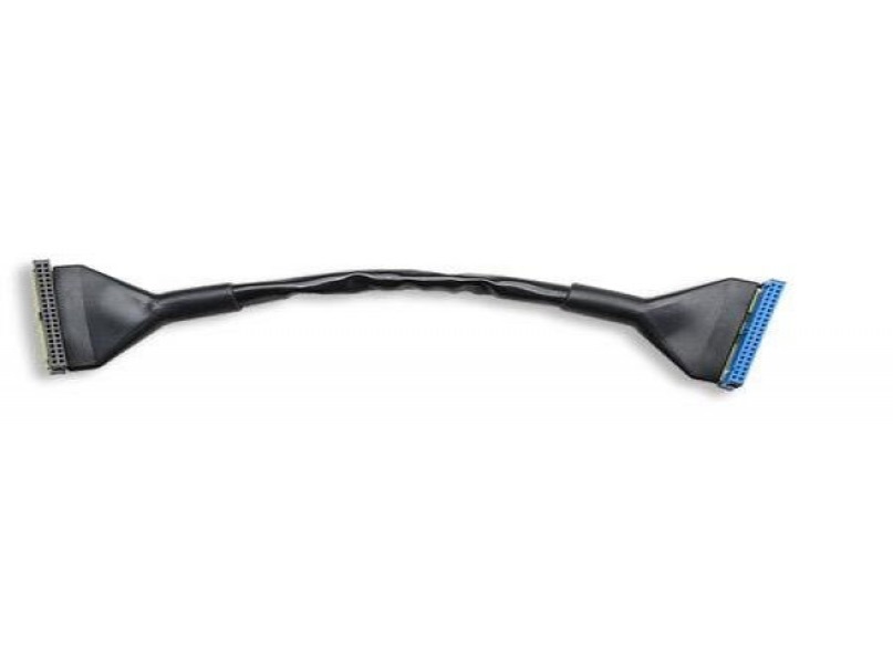 (DEL-2) IDE Kabel Runda , ATA 100/133,  för Hårddiskar & CD/DVD/CD-RW, 2st kontakter, 50cm svart,