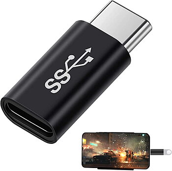 (DI063400 ) USBC hanne till USBC hona,  Typ C aluminiumlegering med 10GBps överföring