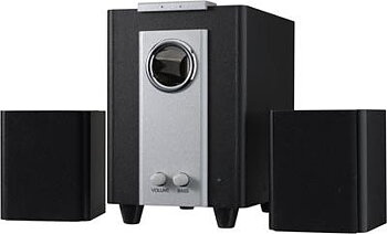 SubWooferpaket i Trä, Sub(12W) + 2st satileter(3wx2), Totalt 18W RMS,