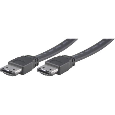 eS-ATA kabel externt, rak-rak , Hanne-Hanne(Plug-Plug), 7Pin, Längd  2M