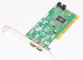 LSI FAE10 Dell IEEE-1394 2-portars Dual FireWire PCI-kort(Använt)