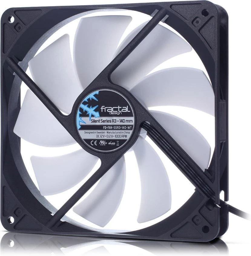 Fractal Design Silent Series R3 140mm, Chassi Fläkt