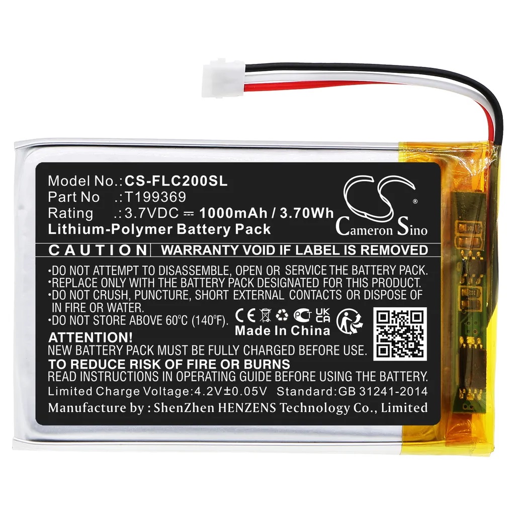 (FLC200SL )Batteri till T199369, T198728 för Flir, 3.7V, 1000mAh