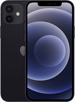 (MGJ53QN/A) iPhone 12 - 5G smartphone 64 GB (svart) (Begagnad)