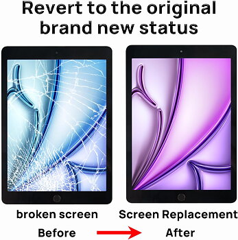 Ersättnings-touch-glas för iPad 6 (6:e generationen) A1893 A1954, ersättnings-touch-glas för 6:e året. Generation 9,7 tum 2018, kompletta reparationsset med hemknapp