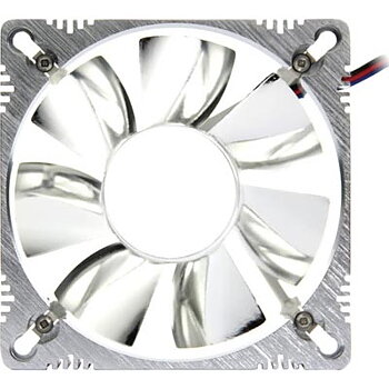 TITAN, chassiefläkt, 92x92x25 mm, vinklade kullager, 3-pin, <22 dBA, aluminiumram