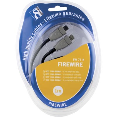 FireWire 800-kabel 9-pin Beta/ 9-Pin Beta, 1M