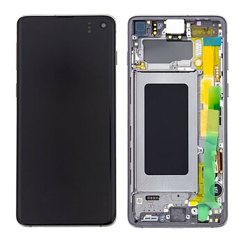 Samsung Galaxy S10 Fram Skal & LCD Display GH82-18850A- Svart