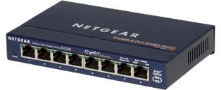 Netgear GS108GE Switch, 8portar 10/100/1000 mb/s