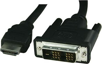 HDMI Kabel 19-Pin Hane-Till DVI-D Singel Link Hane,  10M