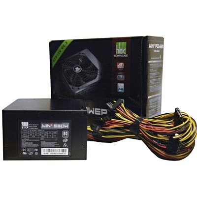HEC, ATX Nätdel 550W, Win Power, Ultra Quiet BLACK