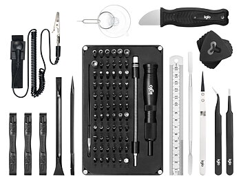 (IIPCTOOL03) iiglo toolkit 90 delar, 69 bitar, verktygssats, för reparation av mobil, surfplatta, PC, elektronik