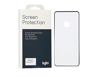 Galaxy S20 Skärmskyddare 2,5D från iiglo, Kompatibel med fingeravtrycksläsare, täcker hela skärmen, enkel installation