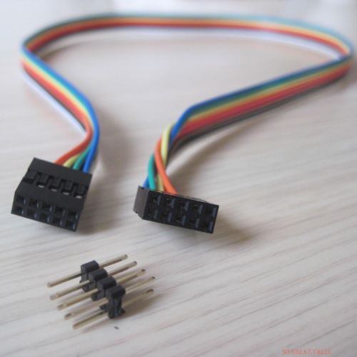 Internal Motherboard USB 2.0 male to female / female Extension Cable 8pin, Internt USB kabel förlängare