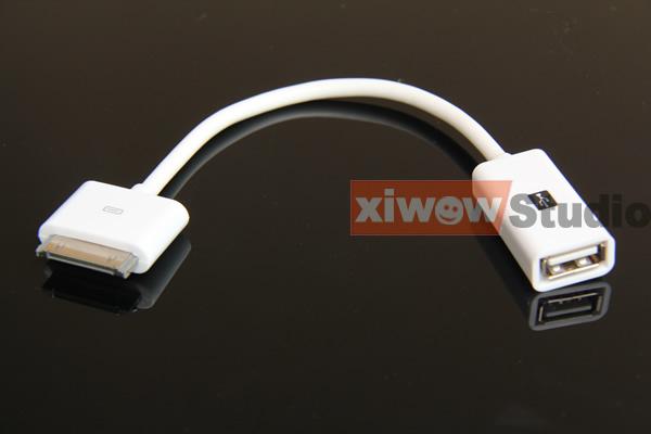 USB Female U-disk Udisk Mp3 Mp4 Connection Reader Adapter for Apple iPad iPad 2