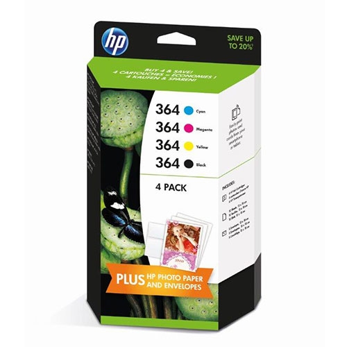HP ink 364 4 Pack Pack Cyan+ Magenta+ Yellow+ Black